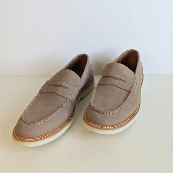Tommy Hilfiger Cushioned Sector Round Toe Platform Penny Loafer Camel 10½ - Picture 4 of 10